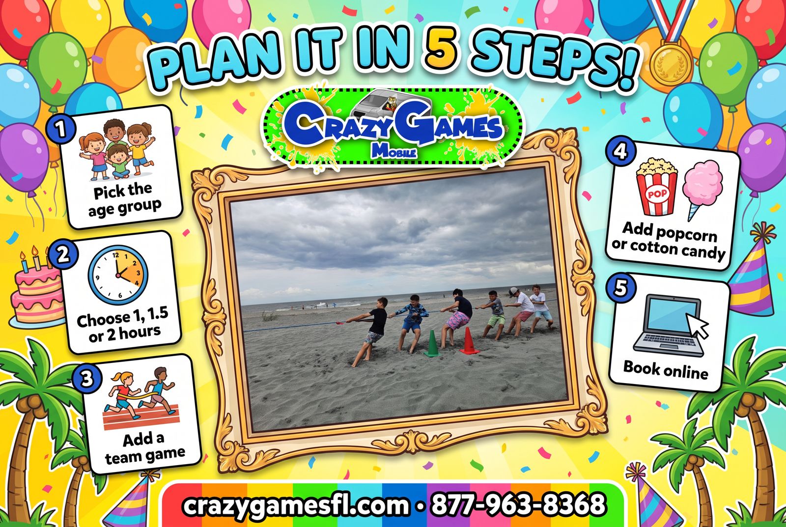 Plan your birthday party in 5 steps