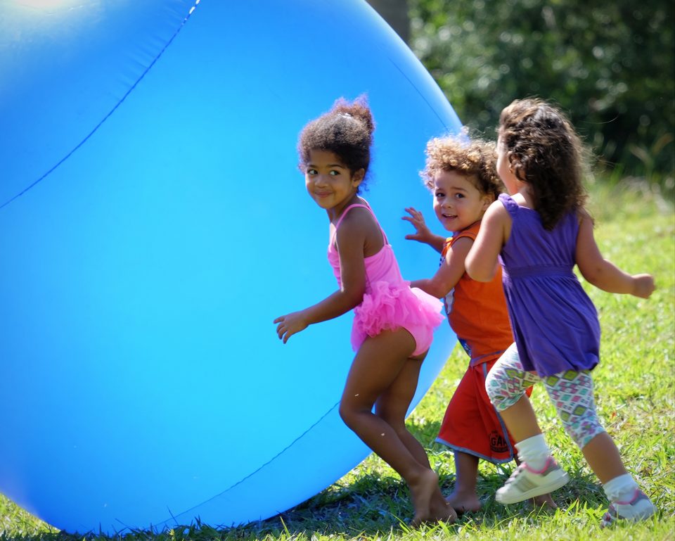 Kids having fun at a real Crazy Games birthday party in Palm Beach County