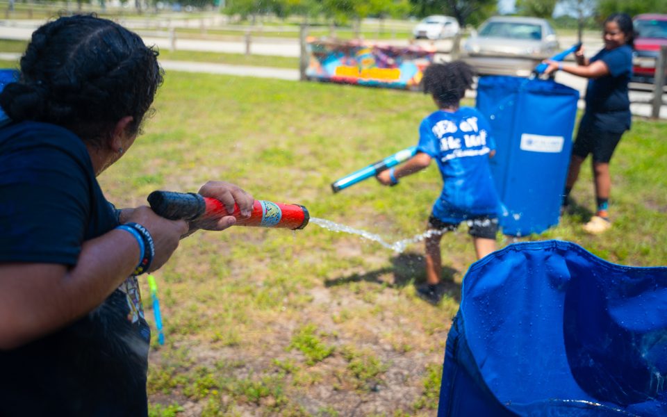 Kids having fun at a real Crazy Games birthday party in Palm Beach County