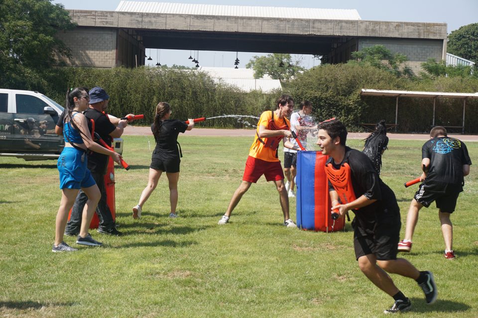 Kids having fun at a real Crazy Games birthday party in Palm Beach County