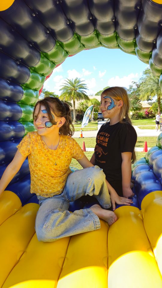 Kids having fun at a real Crazy Games birthday party in Palm Beach County