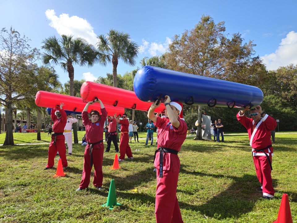 Kids having fun at a real Crazy Games birthday party in Palm Beach County
