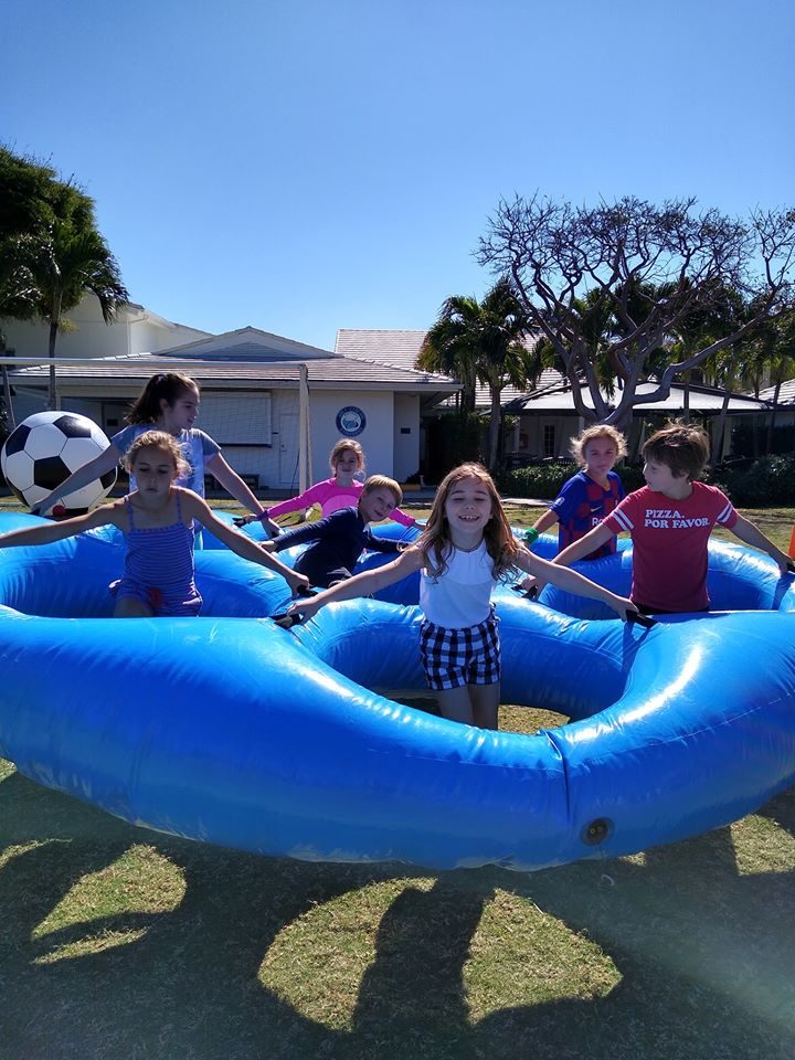 Kids having fun at a real Crazy Games birthday party in Palm Beach County