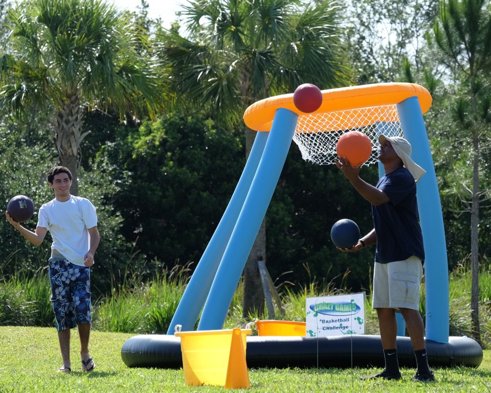 Kids having fun at a real Crazy Games birthday party in Palm Beach County
