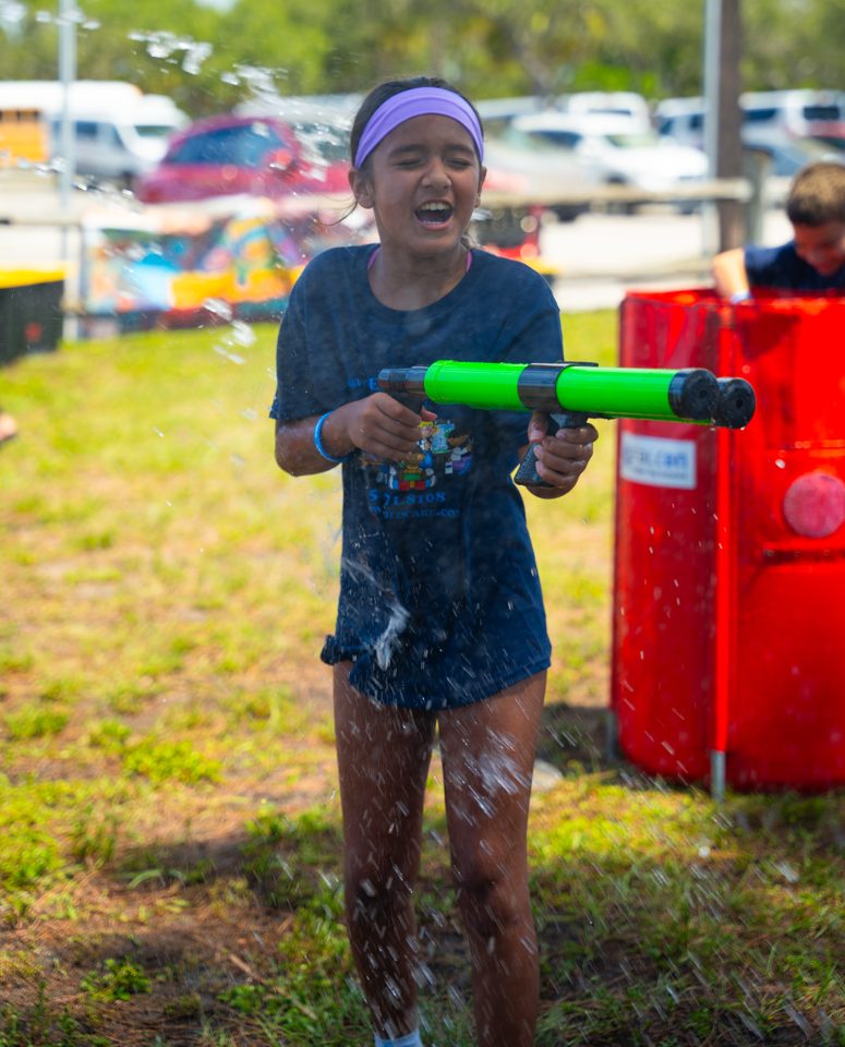 Kids having fun at a real Crazy Games birthday party in Palm Beach County