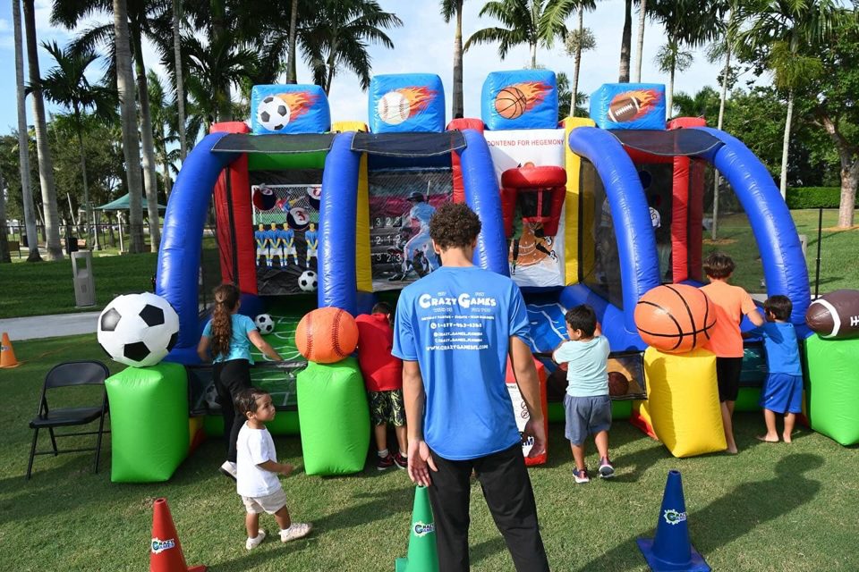 Guests enjoying a real Crazy Games event in Palm Beach County