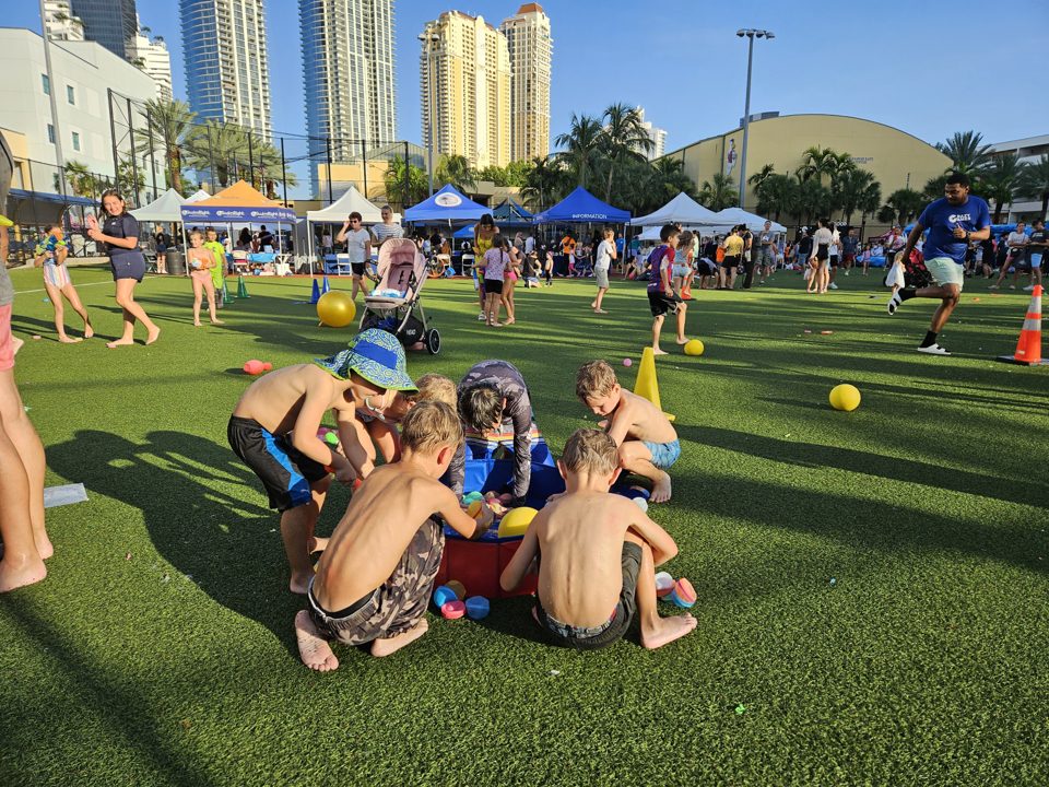 Guests enjoying a real Crazy Games event in Palm Beach County