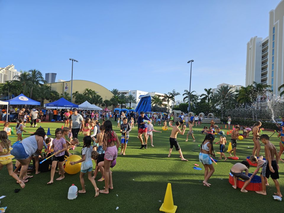 Guests enjoying a real Crazy Games event in Palm Beach County