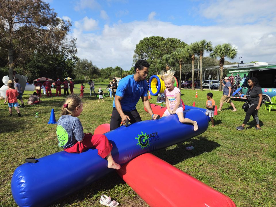 Guests enjoying a real Crazy Games event in Palm Beach County