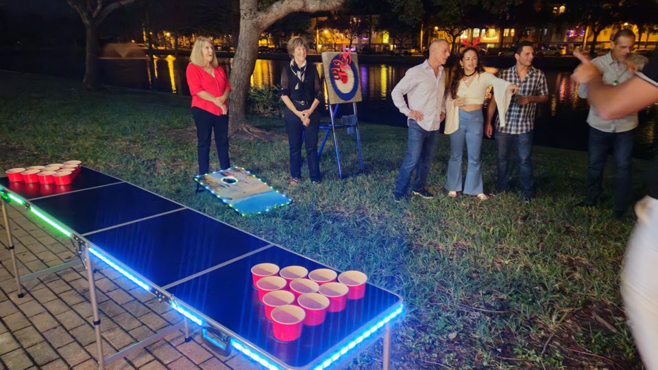 Guests enjoying a real Crazy Games event in Palm Beach County