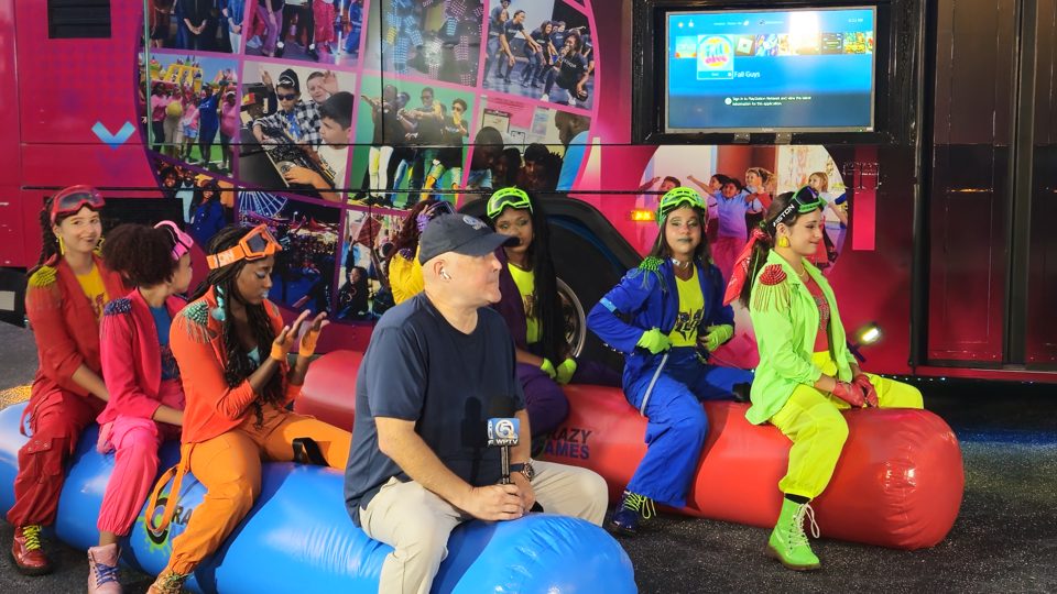 Guests enjoying a real Crazy Games event in Palm Beach County