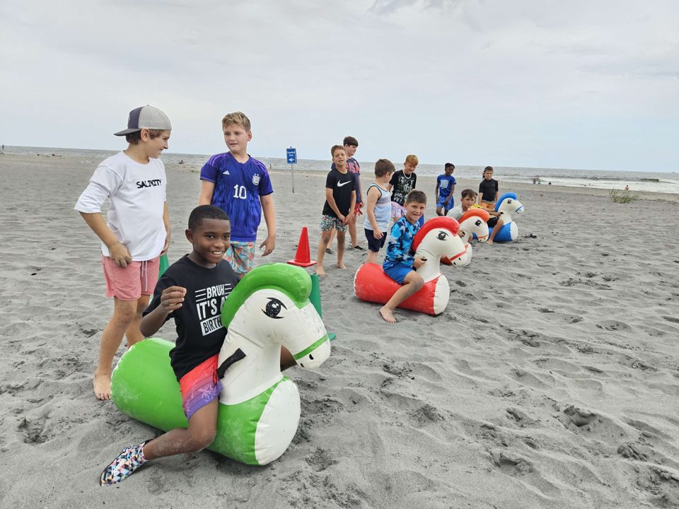 Guests enjoying a real Crazy Games event in Palm Beach County