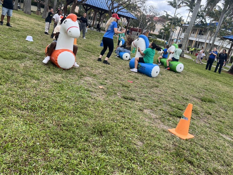 Guests enjoying a real Crazy Games event in Palm Beach County