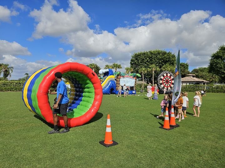 Guests enjoying a real Crazy Games event in Palm Beach County