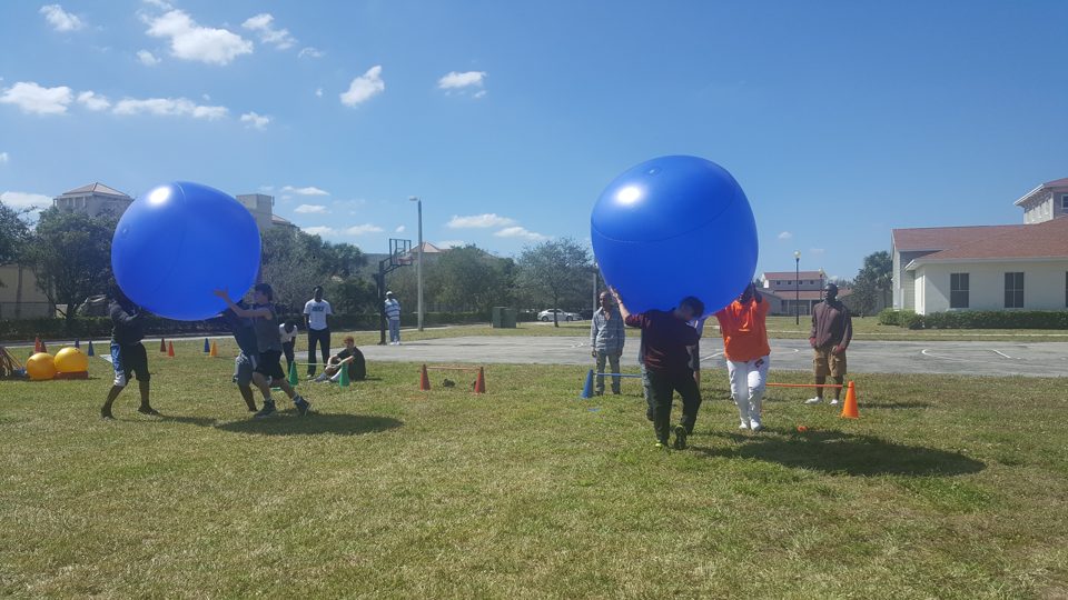 Guests enjoying a real Crazy Games event in Palm Beach County