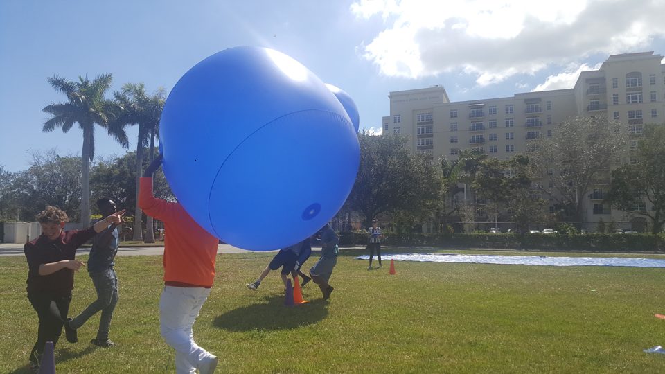 Guests enjoying a real Crazy Games event in Palm Beach County