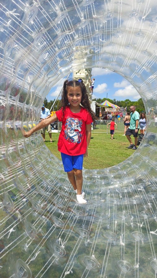 Clear Hamster Wheel at a Crazy Games FL event