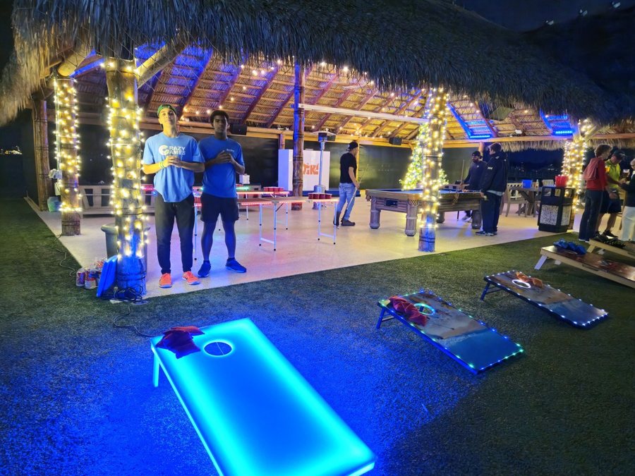 LED Glow Games at a Crazy Games FL event