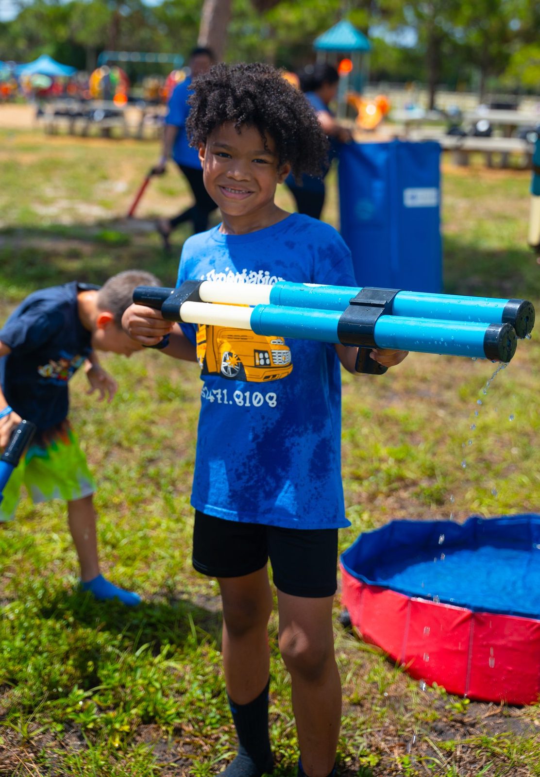 Crazy Water Tag at a Crazy Games event