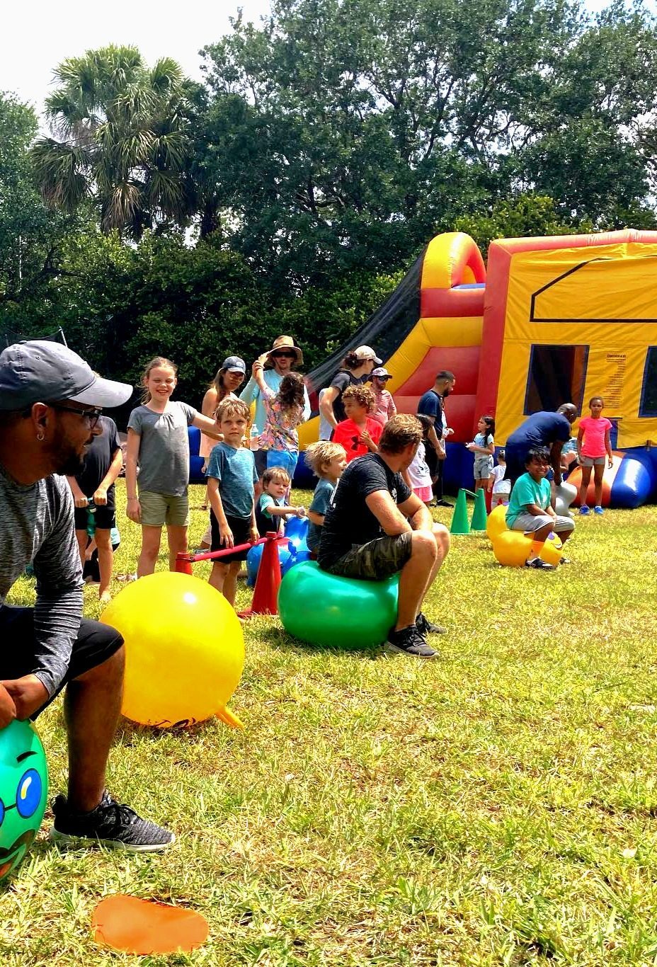 Jumbo Hop Balls at a Crazy Games event