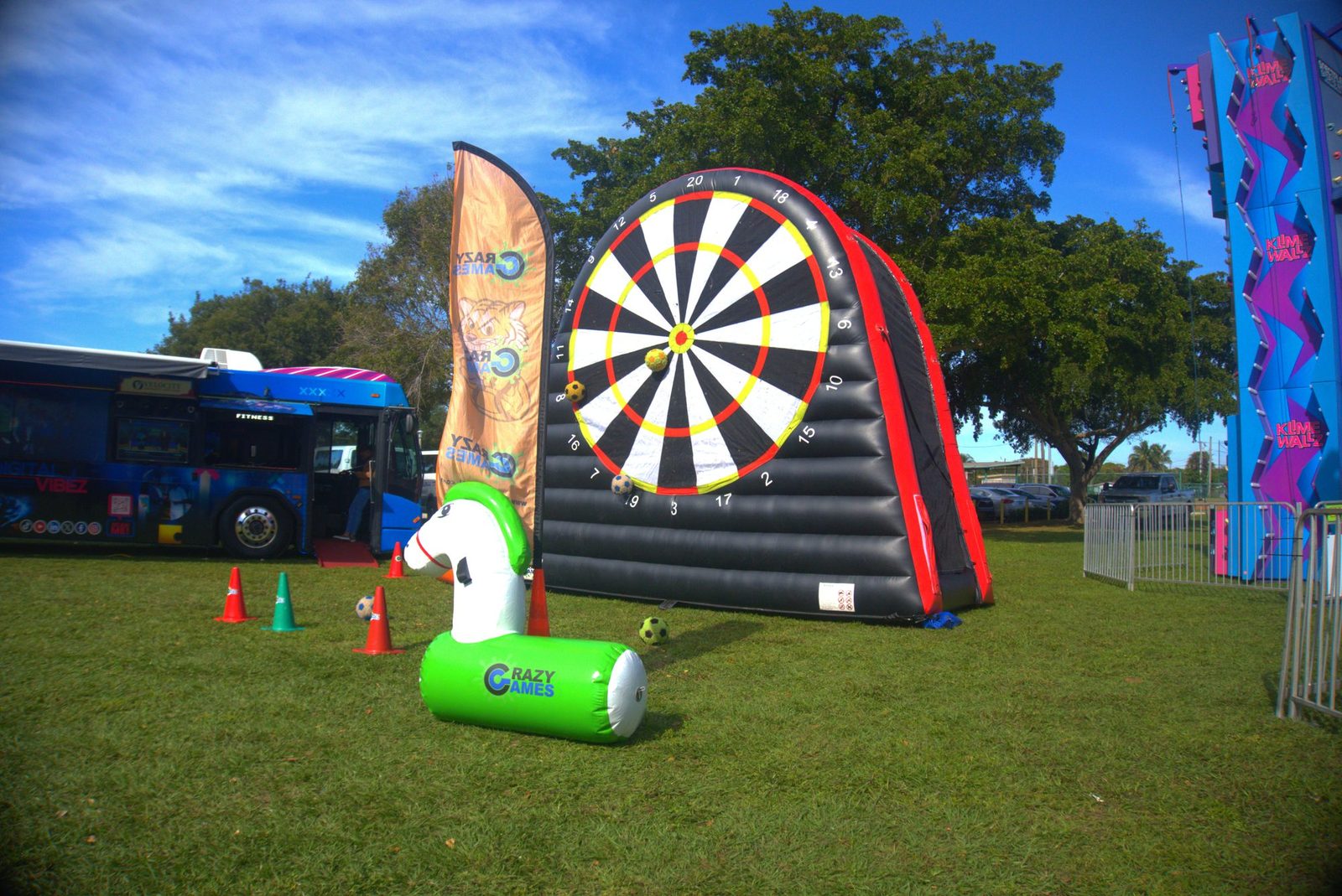 Soccer Darts at a Crazy Games event