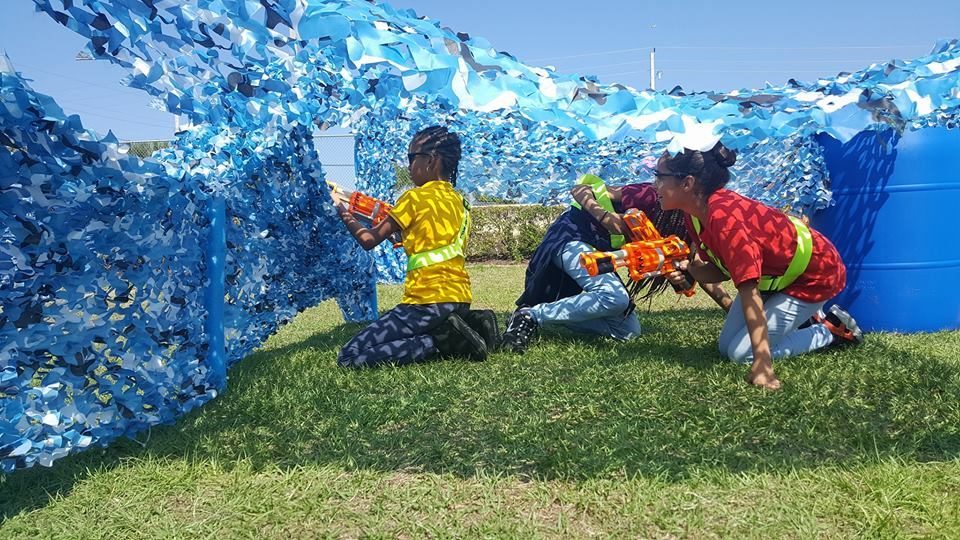 Nerf Wars at a Crazy Games event