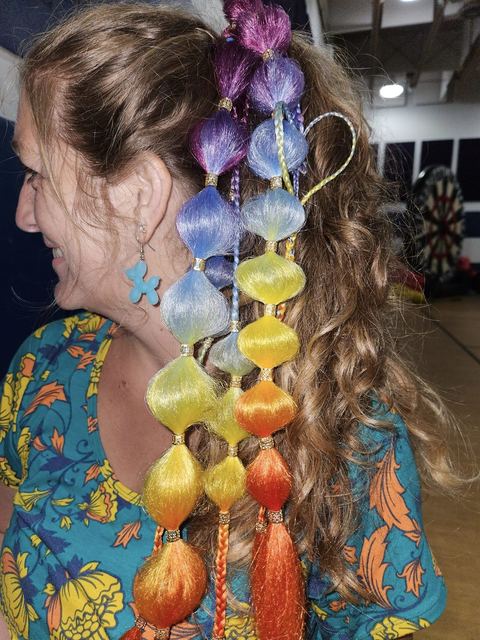 Bubble Hair at a Crazy Games event