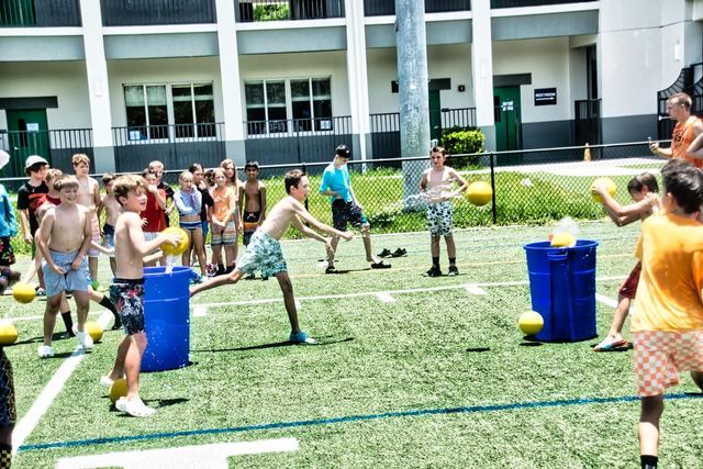 Field day games at a Crazy Games event