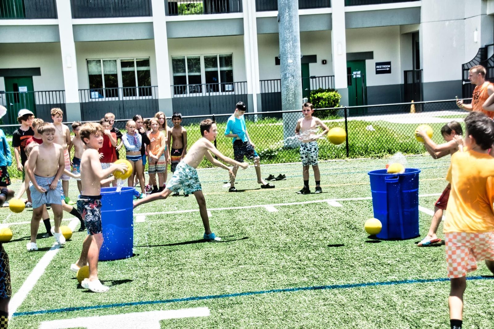 Field day games at a Crazy Games event