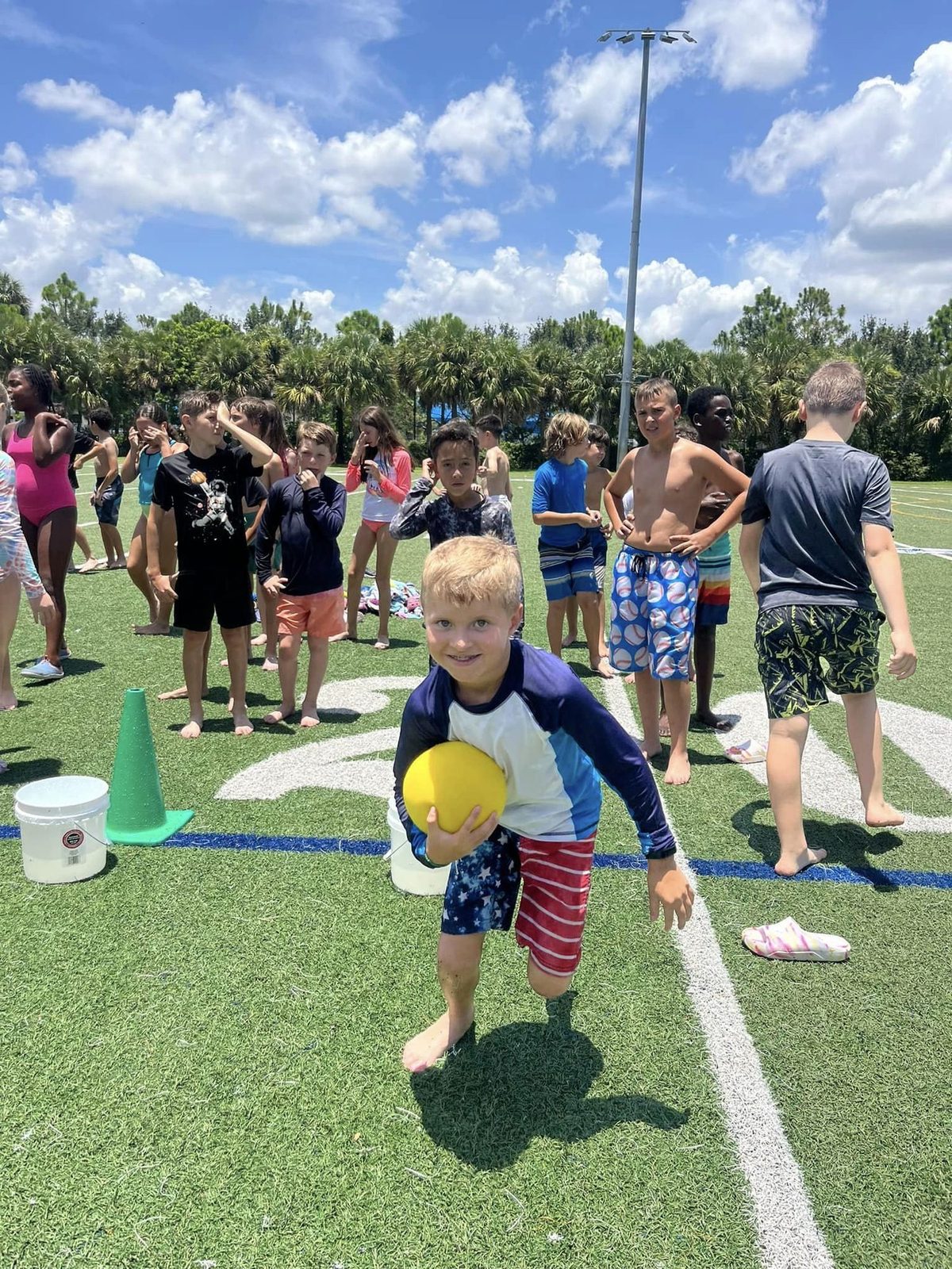 Crazy Water Tag at a Crazy Games event