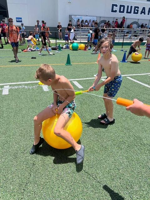 Space Hoppers at a Crazy Games event