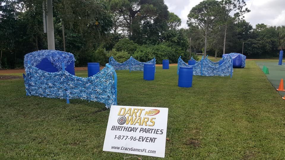 Nerf Wars at a Crazy Games event