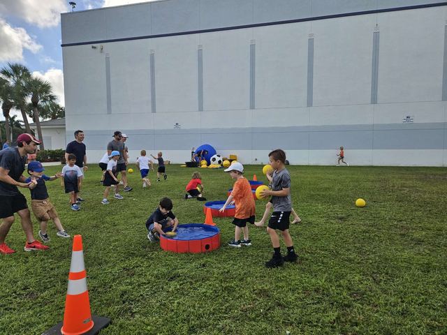 Water Bomb Relay at a Crazy Games event