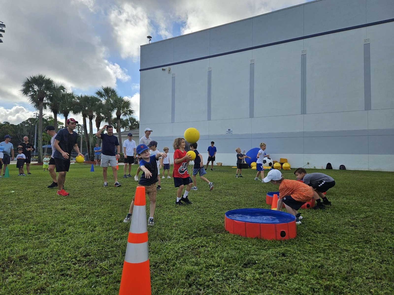 Water Bomb Relay at a Crazy Games event