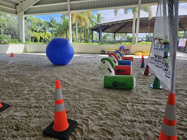 Rocking Horses at a Crazy Games event