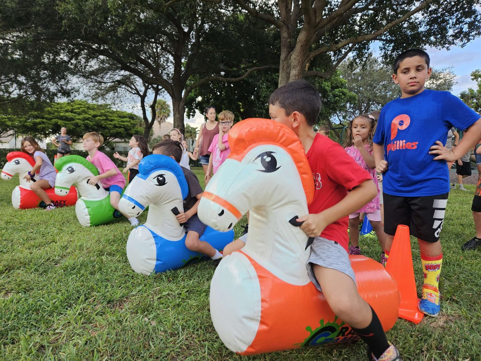 Rocking Horses at a Crazy Games event