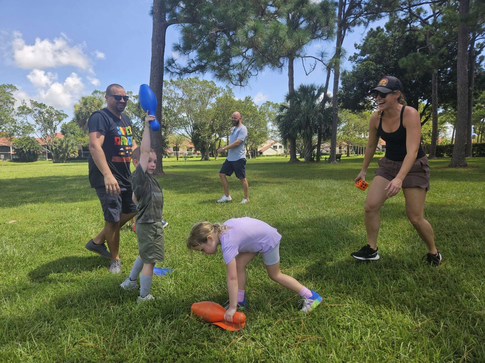 Park party games at a Crazy Games event