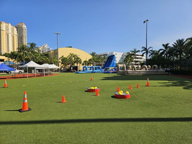 Water Bomb Relay at a Crazy Games event