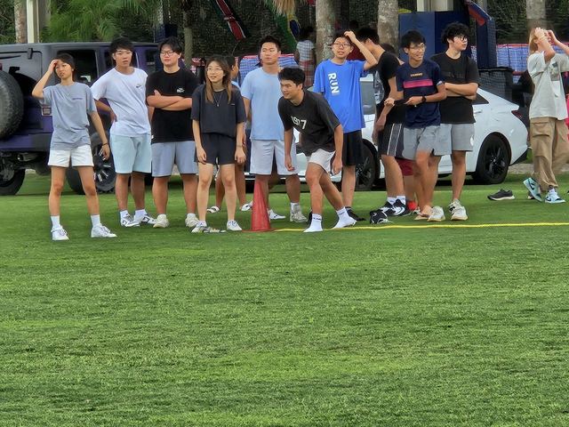 Relay race at a Crazy Games event