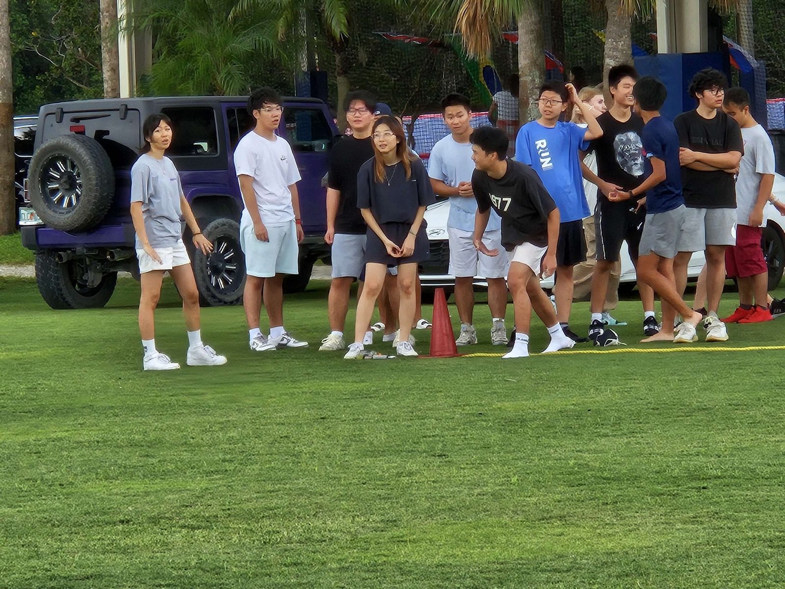 Relay race at a Crazy Games event