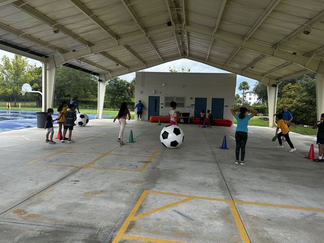 Field day games at a Crazy Games event
