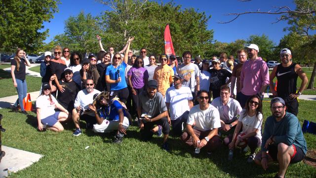 Team building at a Crazy Games event