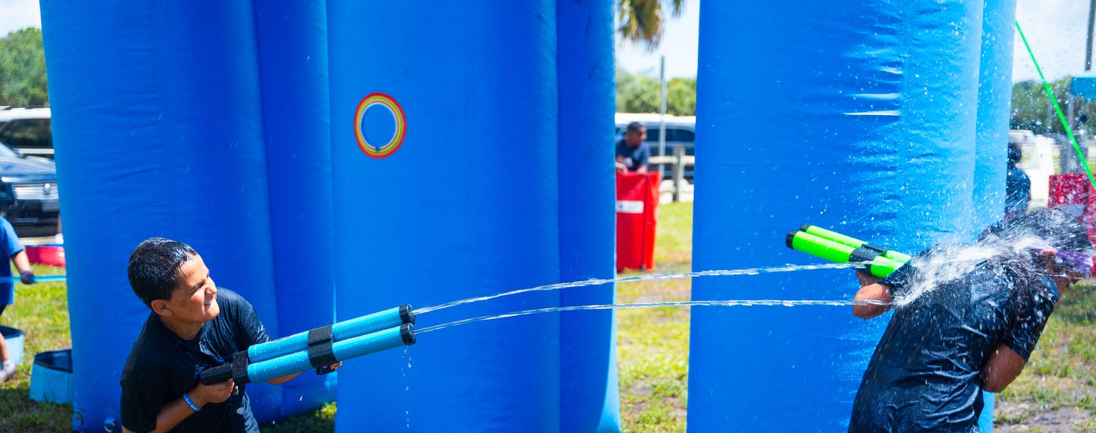 Crazy Water Tag at a Crazy Games event